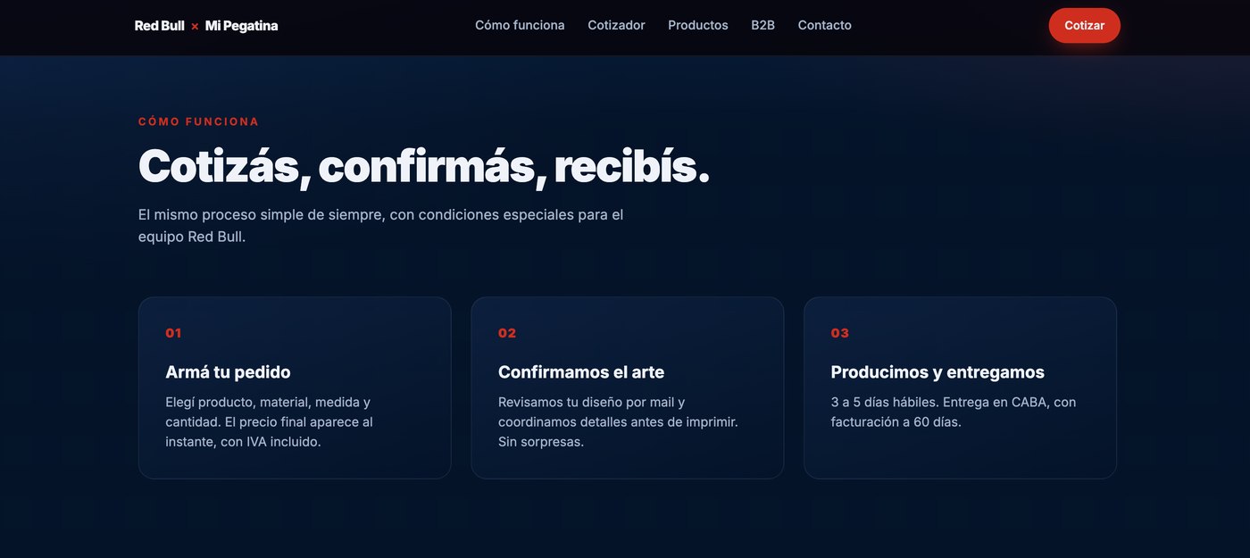 Sección Cómo funciona del portal Red Bull